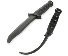 BUSHIDO Guminis treniruočių peilis, juodas - ARW-5051