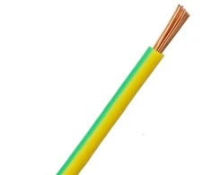 H07V-K (LgY) 1x4 mm2 vienagyslis laidas Lietkabelis (geltonas / žalias, 1 m)