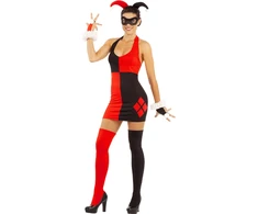 Harley Quinn vakarėlio suknelė moterims – DC Comics