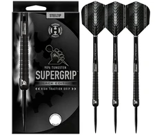 Harrows Supergrip Juodas smigiai 90% plieno antgalis SupergripBlack90%