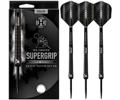 Harrows Supergrip Juodas smigiai 90% plieno antgalis SupergripBlack90%