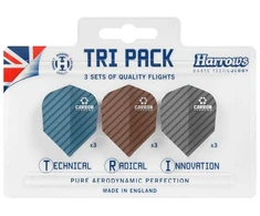 Harrows Tri Pack Carbon 3x3 plunksnos HS-TNK-000013292