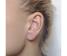 Helix auskarai Luxe Clear