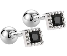 Helix auskarai Luxe Juodas