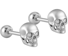 Helix auskarai Skull