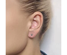 Helix auskarai Sola Juodas
