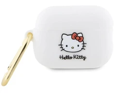 Hello Kitty 3D silikoninis dėklas „Kitty“ galvos forma AirPods Pro 2 (2022/2023) – baltas