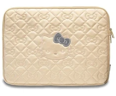 Hello Kitty Dėklas kompiuteriui HKCSZPEKHBPD 14″ auksinis Zip PU Quilted Bows