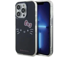 Hello Kitty HKHCP14XHKHLK Apple iPhone 14 Pro Max 6.7″ juodos spalvos kietas dėklas IML Kitty Face