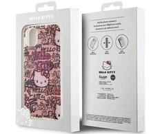 Hello Kitty IML Žymos Graffiti dėklas iPhone 11 / Xr - rožinis