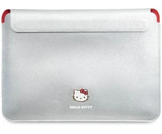 Hello Kitty Dėklas kompiuteriui HKCS14PGHDLMS 14″ sidabro spalvos PU Metal Logo