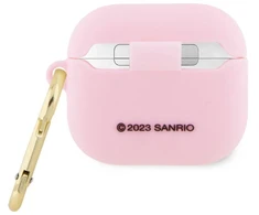 Hello Kitty Silikoninis 3D dėklas su Kitty galvutės motyvu AirPods 3 - rožinis