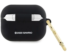Hello Kitty silikoninis 3D katytės galvos dėklas, skirtas AirPods Pro 2 (2022/2023) - Juodas