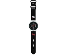 Hello Kitty Universal apyrankė HKUWLSCHBLK Silicone Kitty Head juodos spalvos 22mm