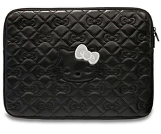 Hello Kitty Dėklas kompiuteriui HKCSZPEKHBPK 14″ juodos spalvos Zip PU Quilted Bows