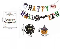 Helovino girlianda „Happy Halloween“