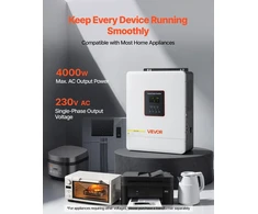 VEVOR Hibridinis saulės inverteris 4000W, 24V į 230V