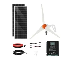 VEVOR 12V 400W saulės ir vėjo energijos rinkinys
