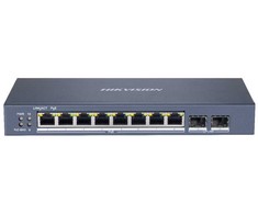 Maršrutizatorius Hikvision 10 prievadų 8 PoE valdomas komutatorius DS-3E1510P-SI-8P2F