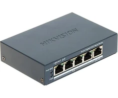 Ausinės Hikvision DS-3E1505P-EI/M(O-STD) 4 prievadų „Gigabit Ethernet“ išmanusis „PoE“ jungiklis