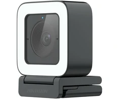 Hikvision iDS-UL4P AI Pārvaldīts 2K QHD 4MP USB-C Webkamera ar Automātisko Fokusu un Mikrofona Melna