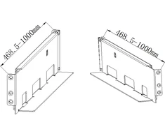 HIKVISION UPS bėgių rinkinys (skirtas 1kVA–10kVA UPS ir išoriniams baterijų paketams)