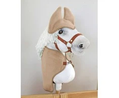 Komplektas Hobby Horse A4–A5 su vilnos gūniu ir ausinėmis smėlio spalvos