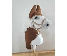 Hobby Horse arkliuko rinkinys: ruda vilnonė antklodė ir ausinės