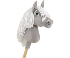 Hobby Horse pilkas arkliukas ant lazdos Premium A4