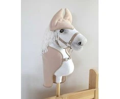Hobby Horse rinkinys: smėlio spalvos pledas ir ausinukai