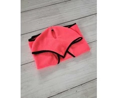 Rožinis Hobby Horse rinkinys su fleece gūnia ir ausinėmis