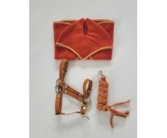 hobby horse: vilnonis apklotas ir ausinukai, rusvi