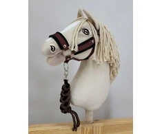 Super Hobby Horse Hobby horsingo kantaras ir pavadys – juoda/ruda