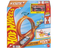 Mattel Hot Wheels Stunt Tracks triukų trasa su kilpa arba šuoliu (atsitiktinis rinkinys)