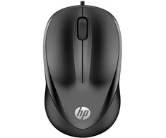 HP 1000 su laidu optinė pelė su 3 mygtukais ir 1000 DPI, juoda, 4QM14AA