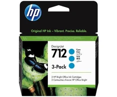 HP 3ED77A 712 DesignJet rašalas 29 ml (3 vnt.) mėlynas