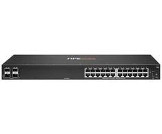 Šakotuvas HPE Aruba Networking 6100 24G 4SFP+ valdomas L3 Gigabit Ethernet (10/100/1000) komutatorius, 1U, juodas