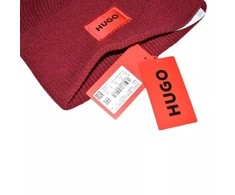 Hugo Boss Raudona vilnonė žieminė kepurė - 50496011-604