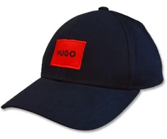 Hugo Boss tamsiai mėlynos spalvos medvilninė beisbolo kepuraitė - 50492745