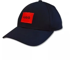 Hugo Boss tamsiai mėlynos spalvos medvilninė beisbolo kepuraitė - 50492745
