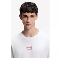 Hugo Loungewear Laze BIANCO Vyriški pižamos marškiniai (50525236-101)