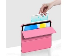 Hybrid dėklas iPad 10/2022 modeliui - rožinė spalva - permatomas