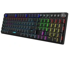 I-BOX AURORA K-6 RGB mechaninė klaviatūra, raudoni jungikliai (Raudona Switch), žemo profilio žaidimų klaviatūra