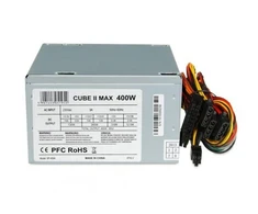 IBOX CUBE II 400 W maitinimo blokas, 12 cm ventiliatorius, ZIC2400W12CMFA (400 W)