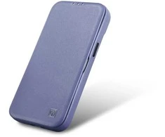 iCarer CE Premium Leather Folio dėklas iPhone 14 Pro Max , magnetinis atlenkiamasis odinis dėklas MagSafe , šviesiai violetinės spalvos (WMI14220716-LP)