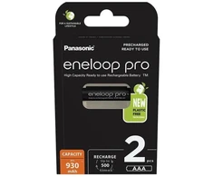 Įkraunamos baterijos PANASONIC ENELOOP PRO AAA, 930mAh, 2 vnt.