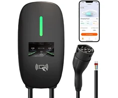 Įkrovimo stotelė 7kW su programėle ir - type 2 laidu 5m ilgio