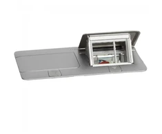Įleidžiama modulinė dėžutė 2x4 mod. Legrand 654003 (metalinė, sidabro spalva)