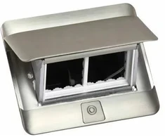 Įleidžiama modulinė dėžutė 4 mod. Legrand 654000 (metalinė, nerūdijančio plieno spalva)