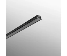 Įleidžiamas LED profilis BERLINO, juodas, 2m